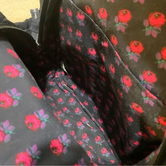 Vera Bradley Compact Backpack NAVY BLUE Essential Mini Purse Microfiber - Picture 7 of 8